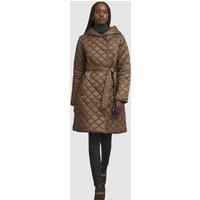 Hobbs London Women's Ines Hooded Puffer Coat in Chocolate | Size: 12