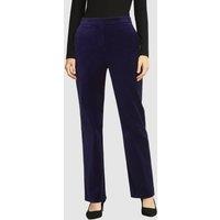 Hobbs London Women's Heather Mid Rise Trouser in Aubergine | Size: 18