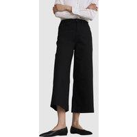 Hobbs London Women's Brinley Wide Leg Cropped Jean in Black | Size: 18