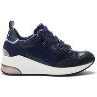 Moda In Pelle Women's Corali' Porvair Trainers in Navy | Size: 6