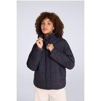 Animal Women's 'Nina' Lightweight Water Resistant Grid Quilt Padded Outdoor Jacket in Black | Size: 20