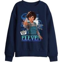 Stranger Things Tales From 85 Eleven Kids Sweatshirt, Navy | Size: 9-11 Years