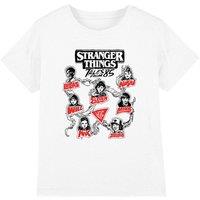 Stranger Things Tales From 85 Character Vines Kids T-Shirt, White | Size: 5-6 Years