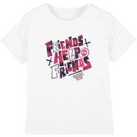 Stranger Things Tales From 85 Friends Help Kids T-Shirt, White | Size: 7-8 Years