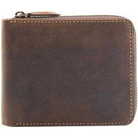 House of Leather Men's Mens Real Leather Hunter Leather Wallet HOL2207 in Brown