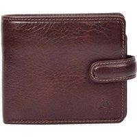 House of Leather Men's Mens Real Leather Wallet HOL242 in Brown