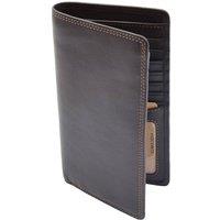 House of Leather Men's Mens Real Leather Vertical Bifold Wallet HOL120 in Brown