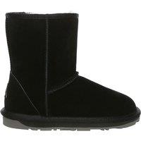 EverAu Australia Men's Real Sheepskin Kookaburra Mid-Calf Classic Boots with TPR Sole in Black | Size: 8