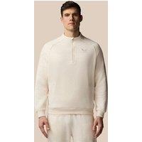 Castore Men's Cotton Fleece 1/4 Zip Sweatshirt Beige/Beige in Beige | Size: Large