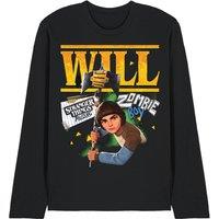 Stranger Things Tales From 85 Will Long Sleeve T-Shirt, Black | Size: Medium