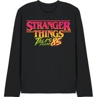 Stranger Things Tales From 85 Logo Long Sleeve T-Shirt, Black | Size: 2XL