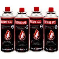 Dragodirect Camping Gas Canisters Butane Fuel 4 Pack in Black