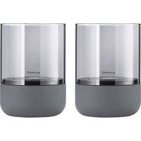Blomus Set of 2 Calma Tealight Holder Extra Small - Steel Grey