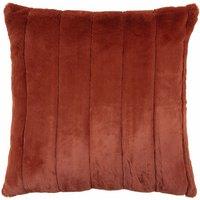 Paoletti Empress Alaskan Faux Fur Cushion in Orange | Size: 45 cm x 45 cm