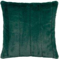 Paoletti Empress Alaskan Faux Fur Large Cushion in Emerald | Size: 55 cm x 55 cm