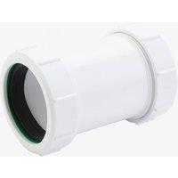 McAlpine 2" Universal Slip Through Straight Connector - Z28M-SLIP for Plumbing in White