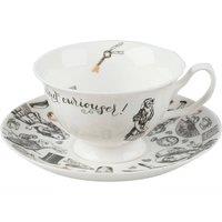 V & A Alice In Wonderland Cup & Saucer in White