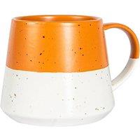 Nicola Spring Ceramic Dipped Flecked Belly Coffee Mug - 370ml - Dusty Pink in Orange