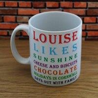 Uniqueful Personalised Likes Dislikes Mug Birthday Gift for Friend in White