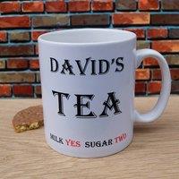 Uniqueful Personalised How do like your Tea Mug Birthday Gift for Friend in White