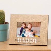 Uniqueful Personalised Children's Names Wood Picture Frame 7 x 5 Thank You in Brown