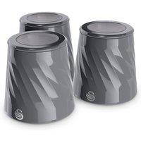 Swan Windsor Set of 3 Canisters in Grey