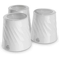 Swan Windsor Set of 3 Canisters in White