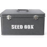 simpa Vintage Style Seed Packet Storage Box in Grey