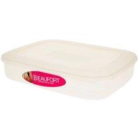 Beaufort Rectangular Food Container With Clip On Lid in Clear