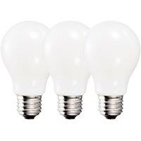 Harper Living 9 Watts A60 E27 LED Bulb Opal Warm White Dimmable, Pack of 3