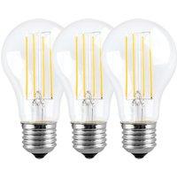 Harper Living 8 Watts A60 E27 LED Bulb Clear Cool White Dimmable, Pack of 3