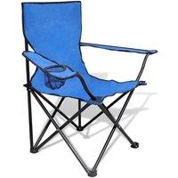 MANTRARAJ Folding Camping Chair With Carry Bag Blue Outdoor Garden Beach Chair