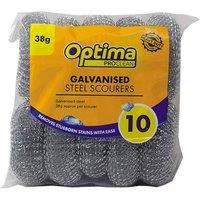 Ramon Galvanised Scouring Pads (Pack of 10) in Charcoal