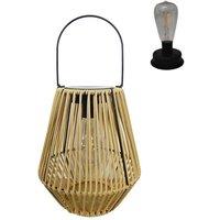 Obasyhig Style 1 Solar-powered wicker decorative lanterns in Khaki