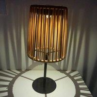 Obasyhig Style 3 Solar-powered wicker decorative lanterns in Khaki
