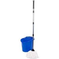 SPETLEK Classic Mop & Bucket Set Industrial Plastic 12L Colour Coded in Blue