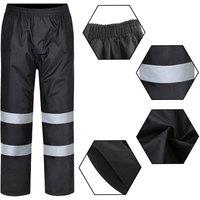 Havendro Black S Over Waterproof Visibility Safety Work Trousers
