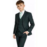 Vivaki Boy's 5 Piece Forest Green Suit in Dark Green | Size: 18-24 m