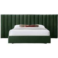 Stratus Interiors Raphael Extra Wide Headboard Bed - No Storage in Green | Size: King