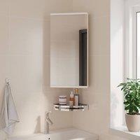 Berkfield Home Corner Bathroom Mirror Cabinet White 30x24x60 cm | Size: 30 x 24 x 60 cm