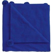 Helena Springfield 'Pom Pom' Knit Throw in Blue