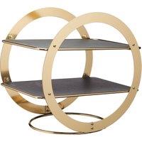 Artesa Slate & Brass 2-Tier Serving Stand for Antipasti & Desserts, Christmas & Party Serveware in Black