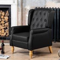 Artemis Home Galena Recliner Armchair in Black