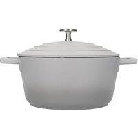 MasterClass Lightweight 2.5 Litre Casserole Dish with Lid in Grey