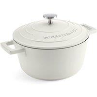 MasterClass Cream Cast Aluminium Casserole Dish, 2.5L