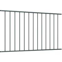 Berkfield Home Fence Panel Powder-coated Steel 1.7x1 m Anthracite in Charcoal