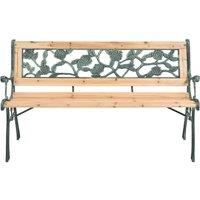 Berkfield Home Garden Bench 122 cm Wood in Light Tan
