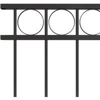 Berkfield Home Durable Fence Panel Steel 1.7x0.8 m Black