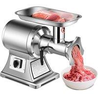 Costway Electric Meat Grinder 3-in-1 Meat Mincer & Sausage Stuffer Maker with 750W Motor in Silver