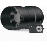 VOGREX 3 in Duct Exhaust Fan, Inline Extraction with Speed Controller in Black